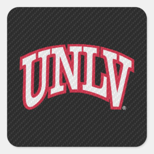 University of Nevada Carbon Fiber Pattern Square Sticker