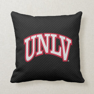 University of Nevada Carbon Fiber Pattern Throw Pillow