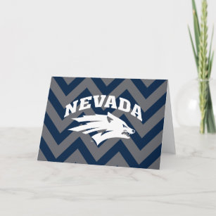 University of Nevada Chevron Pattern Card