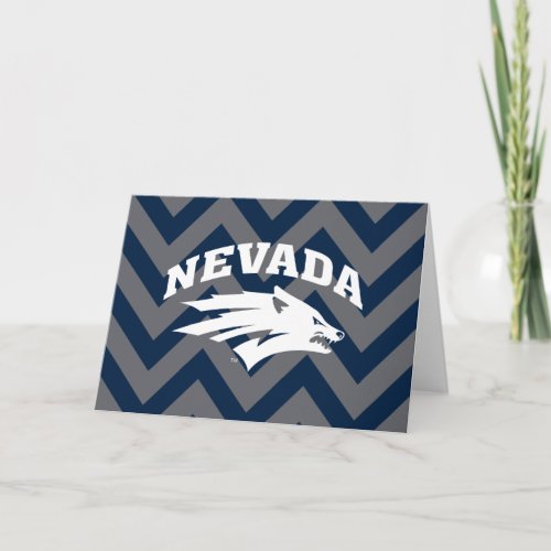 University of Nevada Chevron Pattern Card