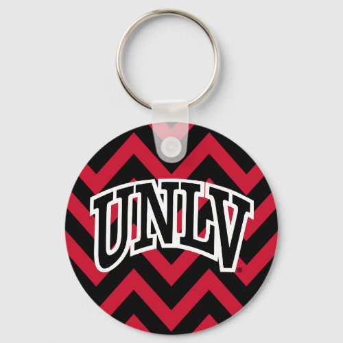 University of Nevada Chevron Pattern Keychain