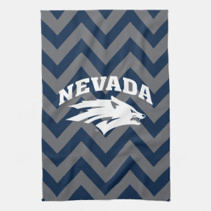 University of Nevada Chevron Pattern Kitchen Towel