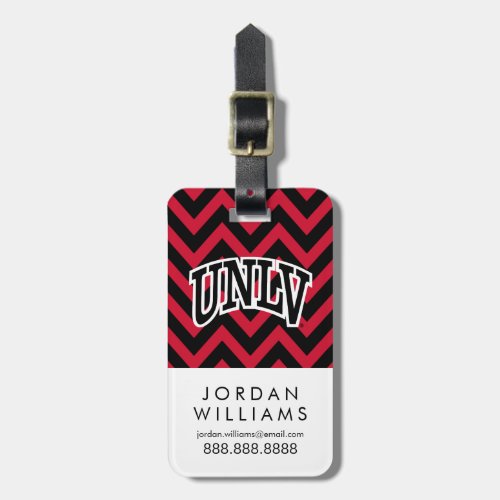 University of Nevada Chevron Pattern Luggage Tag