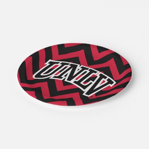 University of Nevada Chevron Pattern Paper Plates