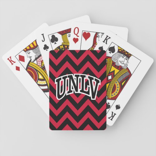 University of Nevada Chevron Pattern Playing Cards