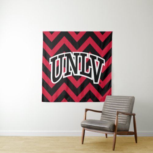 University of Nevada Chevron Pattern Tapestry