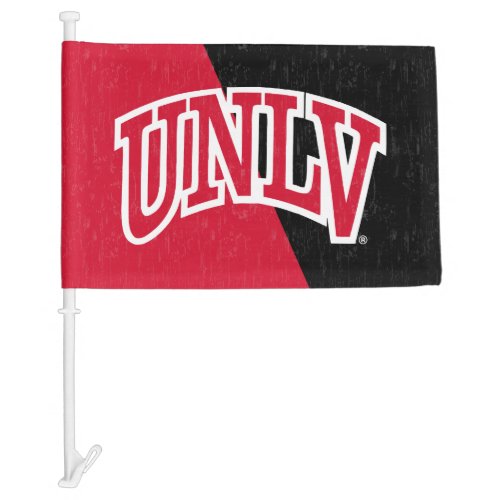 University of Nevada Color Block Distressed Car Flag