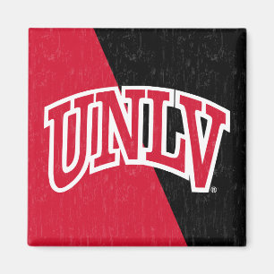 University of Nevada Color Block Distressed Magnet