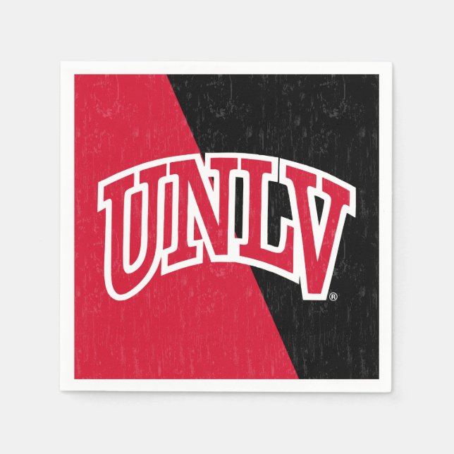 University of Nevada Color Block Distressed Napkins (Front)