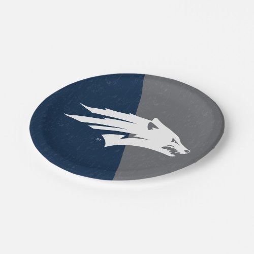 University of Nevada Color Block Distressed Paper Plates