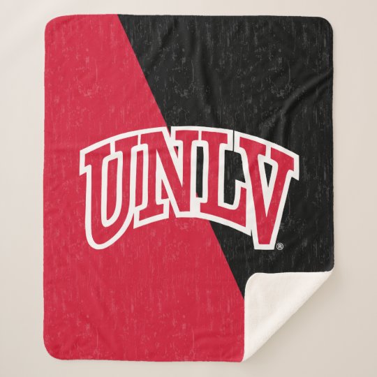 University of Nevada Color Block Distressed Sherpa Blanket