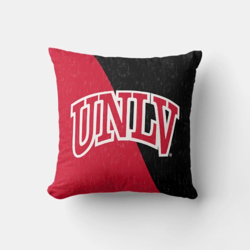 University of Nevada Color Block Distressed Throw Pillow
