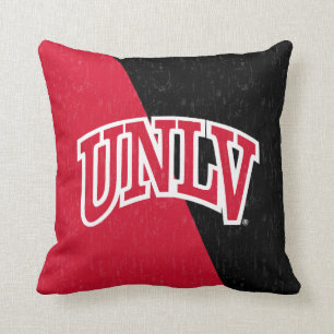 University of Nevada Color Block Distressed Throw Pillow
