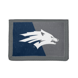 University of Nevada Color Block Distressed Trifold Wallet