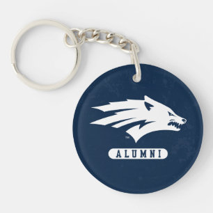 University of Nevada Distressed Keychain