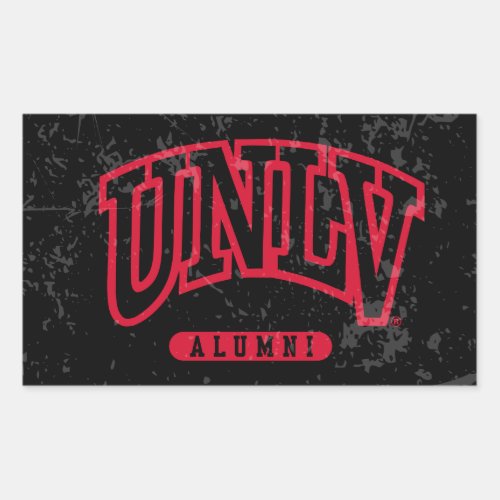 University of Nevada  Distressed Rectangular Sticker