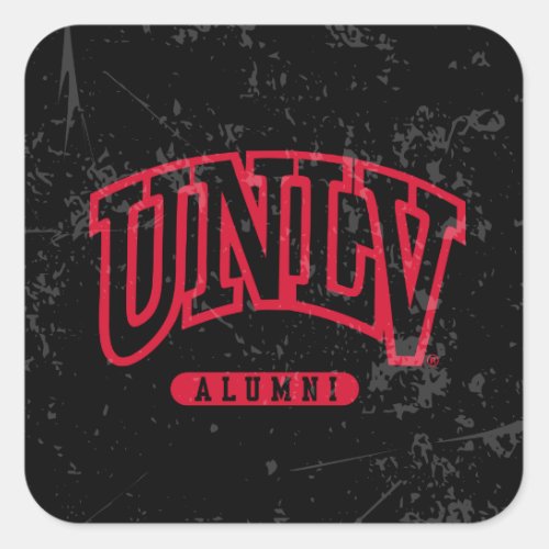 University of Nevada  Distressed Square Sticker