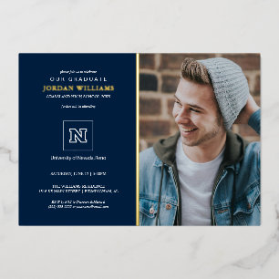 University of Nevada Graduation Foil Invitation