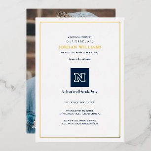 University of Nevada Graduation Foil Invitation