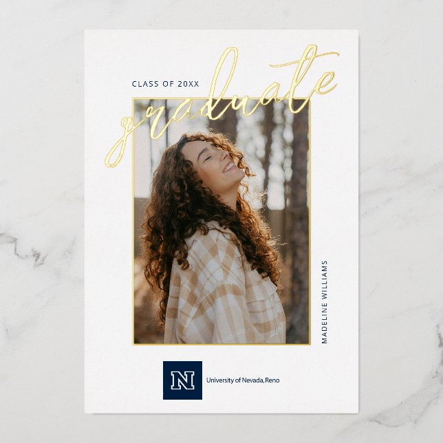 University of Nevada Graduation Foil Invitation (Front)