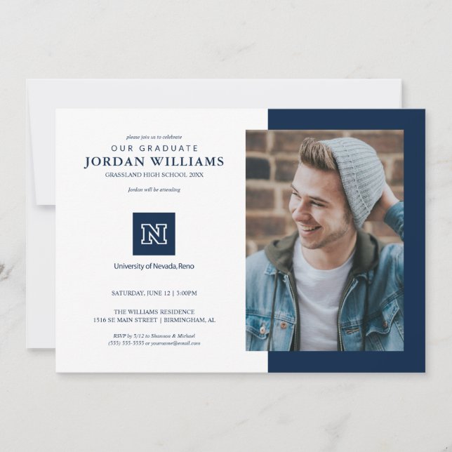 University of Nevada Graduation Invitation (Front)