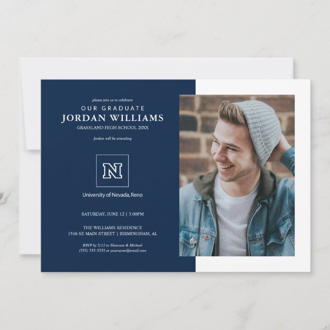 University of Nevada Graduation Invitation (Front)