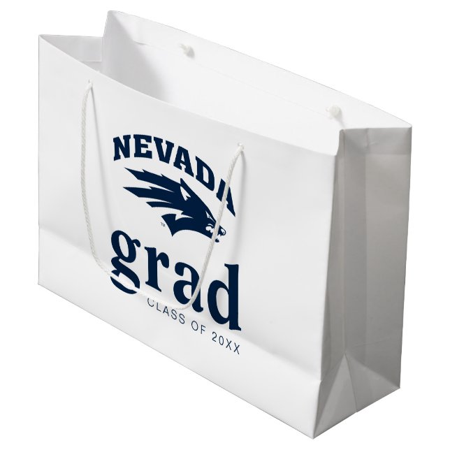 University of Nevada Graduation Large Gift Bag (Front Angled)