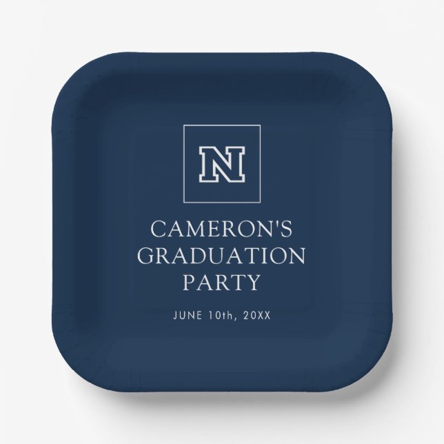 University of Nevada Graduation Paper Plates (Front)