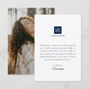 University of Nevada Graduation Thank You Card