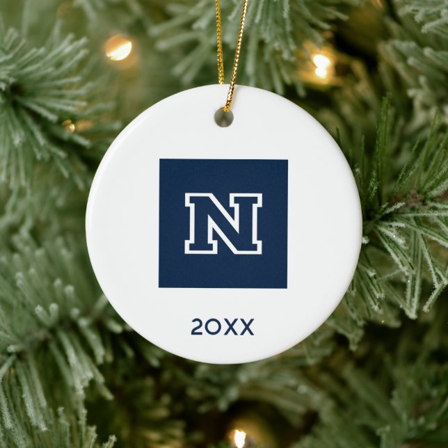 University of Nevada Holiday Ceramic Ornament (Tree)