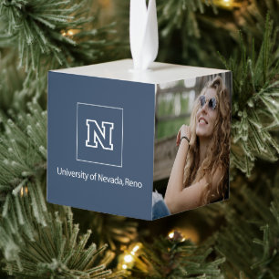 University of Nevada Holiday Cube Ornament