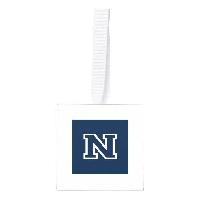 University of Nevada Holiday Cube Ornament (Front)