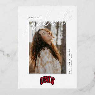 University of Nevada   Las Vegas Arched Wordmark Foil Invitation