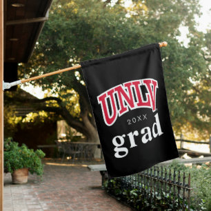 University of Nevada   Las Vegas Arched Wordmark House Flag