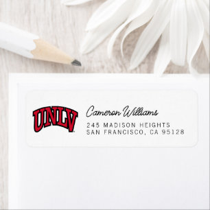 University of Nevada   Las Vegas Arched Wordmark Label