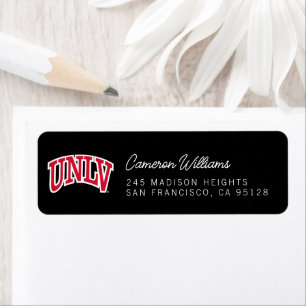 University of Nevada   Las Vegas Arched Wordmark Label