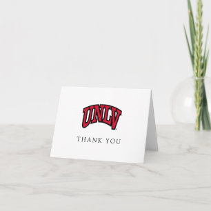 University of Nevada Las Vegas Arched Wordmark Letterpress Thank You Card