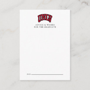 University of Nevada   Las Vegas Arched Wordmark Note Card
