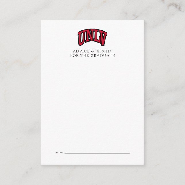 University of Nevada | Las Vegas Arched Wordmark Note Card (Front)