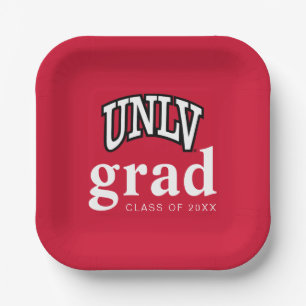 University of Nevada   Las Vegas Arched Wordmark Paper Plates
