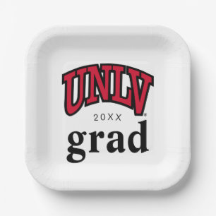 University of Nevada   Las Vegas Arched Wordmark Paper Plates