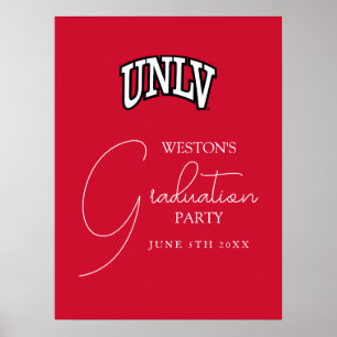 University of Nevada   Las Vegas Arched Wordmark Poster