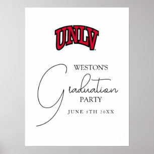 University of Nevada   Las Vegas Arched Wordmark Poster