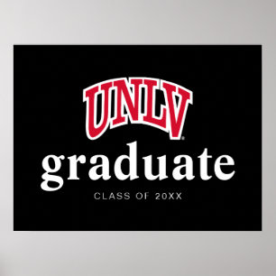 University of Nevada   Las Vegas Arched Wordmark Poster