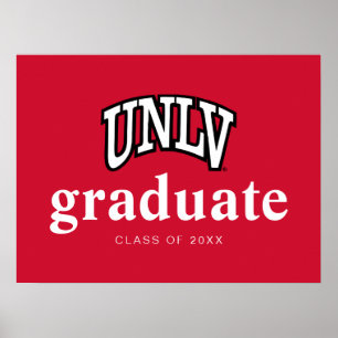 University of Nevada   Las Vegas Arched Wordmark Poster