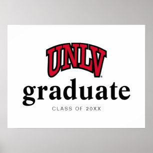 University of Nevada   Las Vegas Arched Wordmark Poster