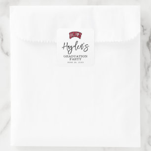 University of Nevada   Las Vegas Arched Wordmark Square Sticker