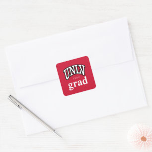 University of Nevada   Las Vegas Arched Wordmark Square Sticker
