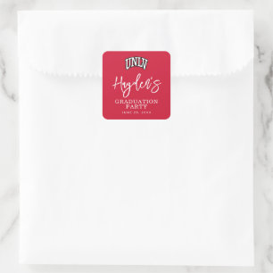 University of Nevada   Las Vegas Arched Wordmark Square Sticker