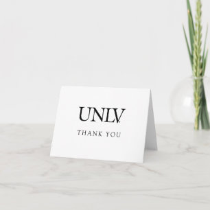 University of Nevada Las Vegas UNLV Wordmark Letterpress Thank You Card